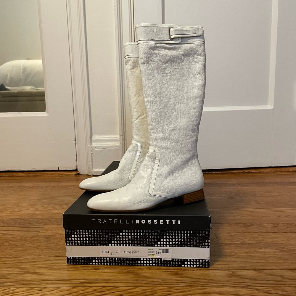 HP Fratelli Rossetti White Boots, Size 8, EU 38.5 - Picture 3 of 11